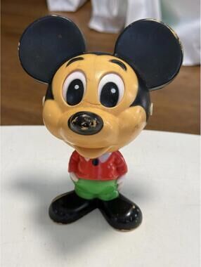 Vintage Disney 1976 Mattel Mickey Mouse Chatter Chums Pull-String Talking  (asis